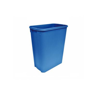 CESTO SABLON 8777AZ RECTANGULAR AZUL 42 L SIN TAPA 43 CM X 25 CM
