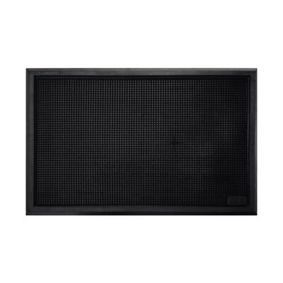 TAPETE SANITIZANTE SABLON 7605 DE HULE SBR NEGRO 40 X 60 CM