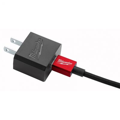 CABLE MILWAUKEE 48591202 MICRO USB DE 3&nbsp;PIES Y CARGADOR DE PARED DE 2.1&nbsp;A