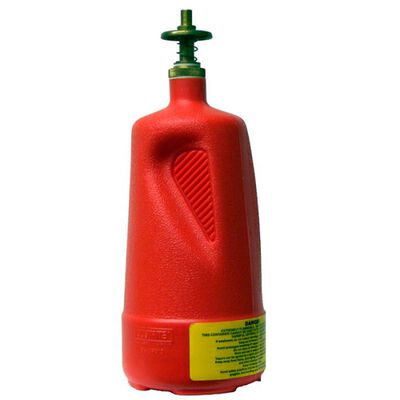 BIDON DISPENSADOR JUSTRITE DE POLIETILENO ROJO C/VALVULA DISPENSADORA DE LATON CAPACIDAD DE 1/4 GAL