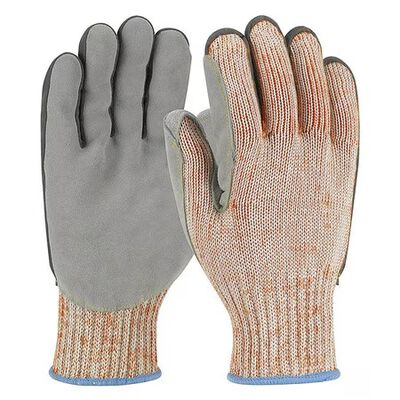 Guante Pip 09-H133slp de Punto sin Costuras Mezcla de Hppe y Fibra de Vidrio con Palma de Carnaza con Costura de Aramida T-M