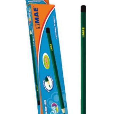 LAPIZ MAE RCM10V CHECADOR COLOR VERDE CAJA CON 10 PIEZAS