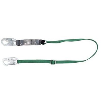 Linea de Vida Msa VSeries Sencillo de Poliester Verde 6 Ft Cap 310 Lb CGancho de Seguridad Peque&ntilde;o