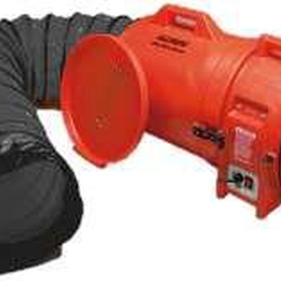 VENTILADOR AXIAL ALLEGRO DE PLASTICO ROJO ANTIEXPLOSION DE 12 IN INCLUYE DUCTO DE 25 FT
