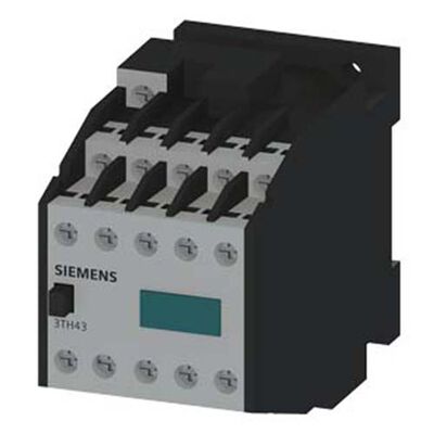 CONTACTOR AUXILIAR SIEMENS 3TH43910AB0 DE 91E 9 NA1 NC BORNES DE TORNILLO AC 24V 50HZAC 29V 60HZ