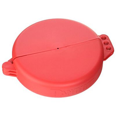 Seguro para Cierre de Valvula Panduit con Capacidad para Manijas de 2.50 pulg.   6.50 pulg.  de Di&aacute;metro Rojo.