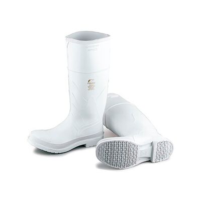 BOTA ANSELL ONGUARD DE PVC BLANCO PUNTA SAFETYLOK CPUNTA DE ACERO DE 16 IN T12