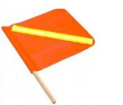 BANDERIN JYRSA SR1027CR NARANJA DE PVC CON REFLEJANTE TEXTIL  image number null