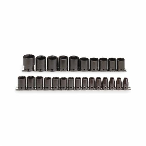 JUEGO DE DADOS PROTO J74206 DE IMPACTO TAMA&Ntilde;O DE IMPULSOR 12IN M&Eacute;TRICO RANGO DE8 A 36MM 25PC  image number null