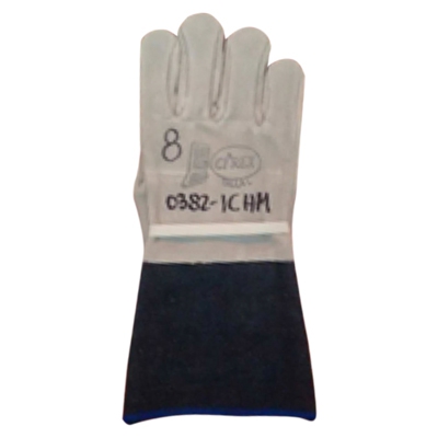 Guante Ci Rex Monza de Carnaza CForro de Algodon y Ajuste Elastico en el Dorso Pu&ntilde;o Largo de Mezclilla Doble Capa Fusionada Mano Izquierda TL  image number null