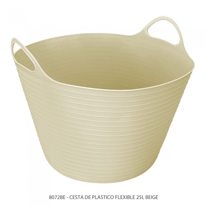 CESTA SABLON 8072BE FLEXIBLE BEIGE 25L  image number null