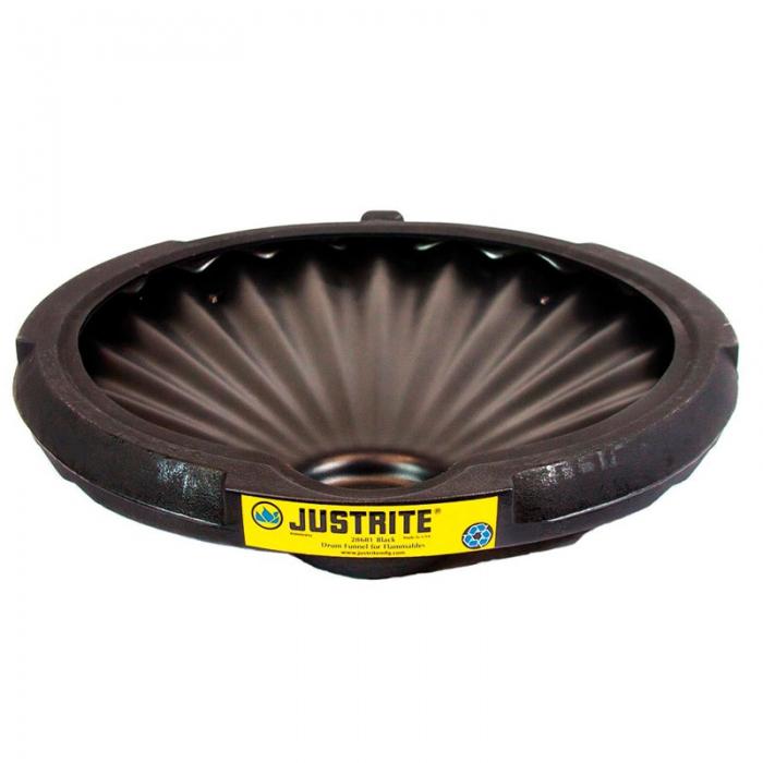 EMBUDO DE REPUESTO JUSTRITE ECOPOLYBLEND NEGRO CON CANALETAS DE ACUMULACION  image number null