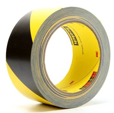CINTA DE VINIL 3M 5702 2IN X 36 YDS NEGRO AMARILLO  image number null