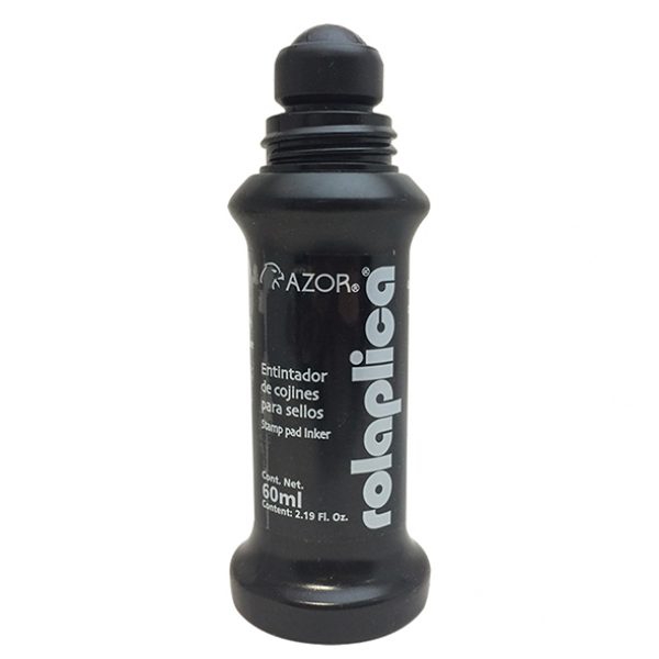 ENTINTADOR DE COJINES AZOR 301.587NE ROLAPLICA NEGRO DE 60 ML PSELLOS  image number null