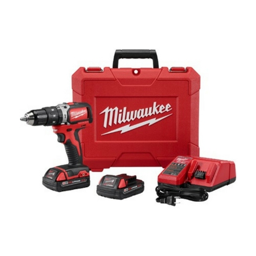 KIT DE DESTORNILLADOR MILWAUKEE 280222CT TALADRO COMPACTO SIN ESCOBILLAS M18 DE 12 IN  image number null