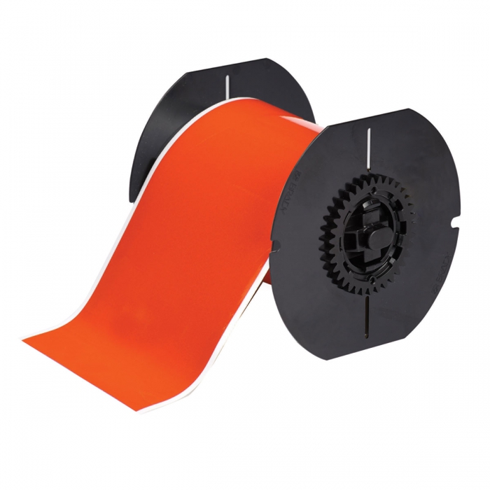 Cinta Reflectante Brady B30c4000584Or Naranja de 4 In X 50 Ft  image number null