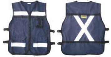 CHALECO JYRSA SR2040AZCRMD AZUL ABIERTO TIPO RESCATISTA LIGERO CLASE II TM  image number null