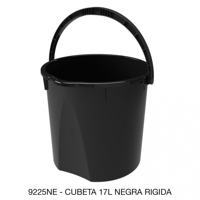 CUBETA SABLON 9225NE 17L RIGIDA NEGRO  image number null