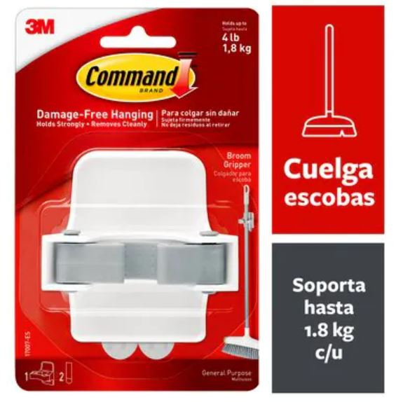17007ES COMMAND SUJETADOR DE ESCOBAS  image number null