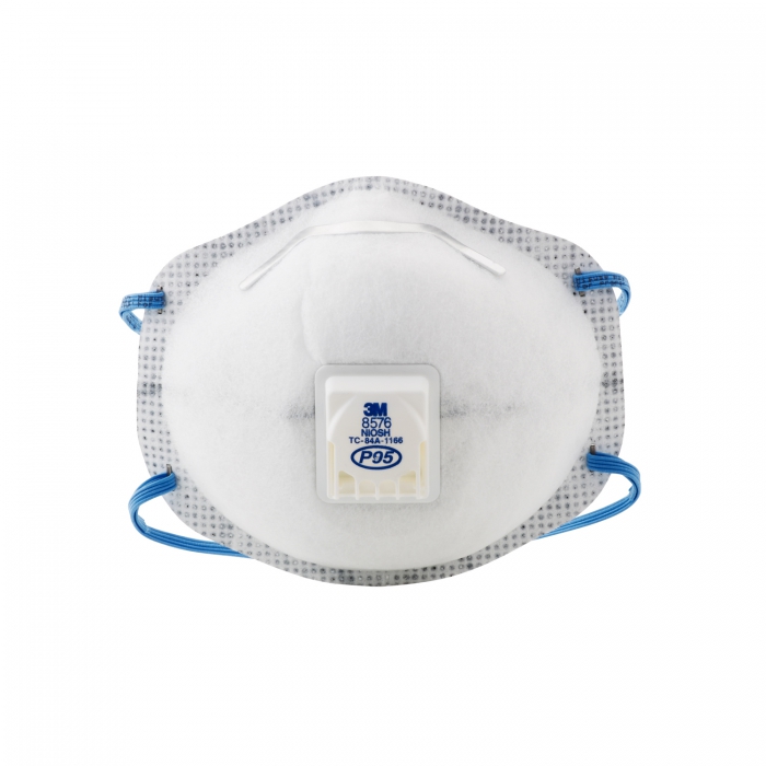 RESPIRADOR 3M P95 DESECHABLE PPOLVOS Y NEBLINAS CON O SIN ACEITE Y GASES ACIDOS CVALVULA DE EXHALACION COOL FLOW  image number null