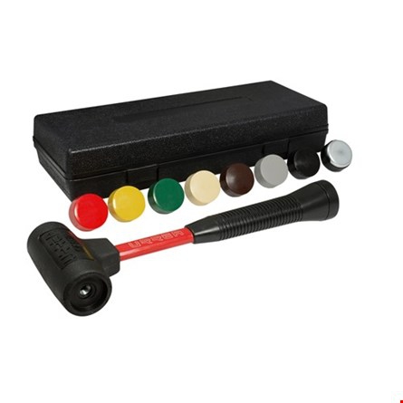 JUEGO URREA SF150HK DE 9 PIEZAS PARA MAZO DE GOLPE SECO 16OZ CON 8 TAPAS INTERCAMBIABLES  image number null