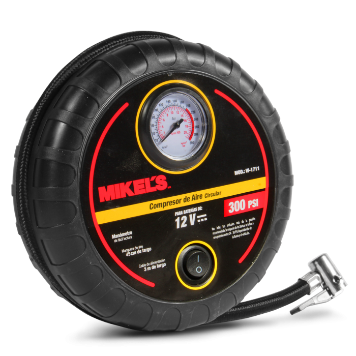 COMPRESOR MIKELS W1711 DE AIRE CIRCULAR 12 V 250 PSI  image number null