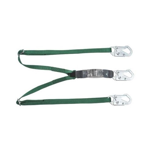 Linea de Vida Msa VSeries Estandar Doble Verde Absorbedor Impacto Ajustable de 1.8 M (6 Ft) 36c Gancho Chico  image number null