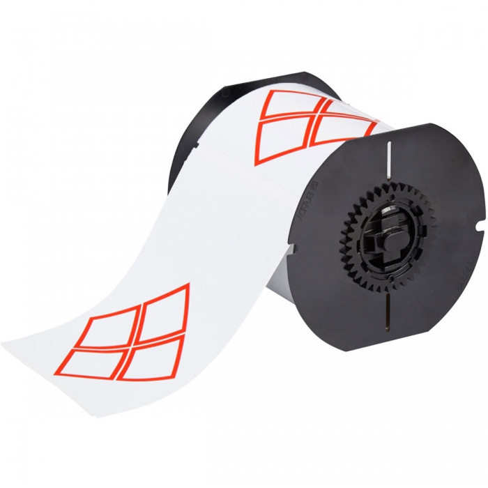 Etiqueta Brady de Vinil PreImpresa de 4.13 In X6.10 C4 Rombos Preimpresos Regulacion Ghs Rollo C200 Etiquetas  image number null