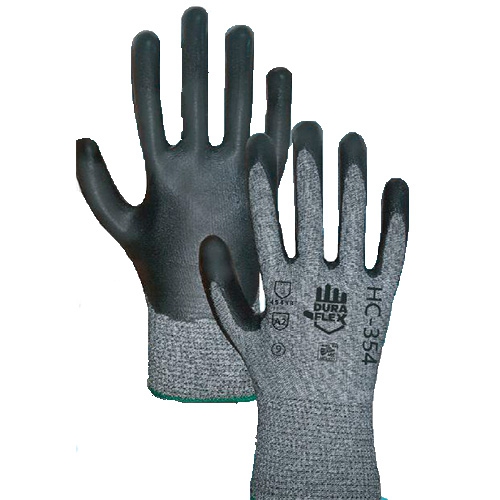 Guante Gisa Duraflex de Hdpe Negro CRecubierto de Nitrilo en Palma Resistencia Al Corte T10  image number null