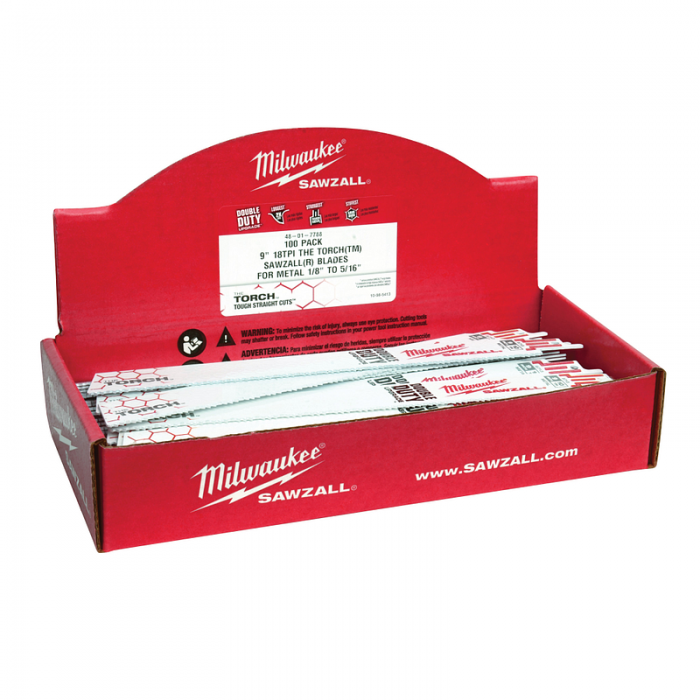 HOJA MILWAUKEE 48017788 MULTIMATERIAL 18 LARGO 9IN BULK 100  image number null