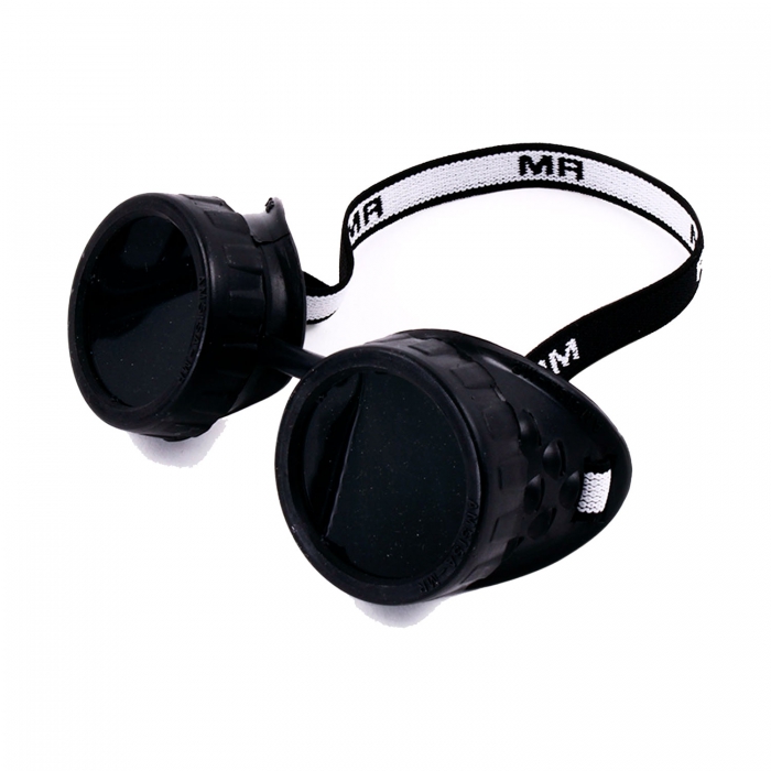 GAFAS P/SOLDADOR ARMAZON NEGRO MICA GRIS C/ELASTICO  image number null