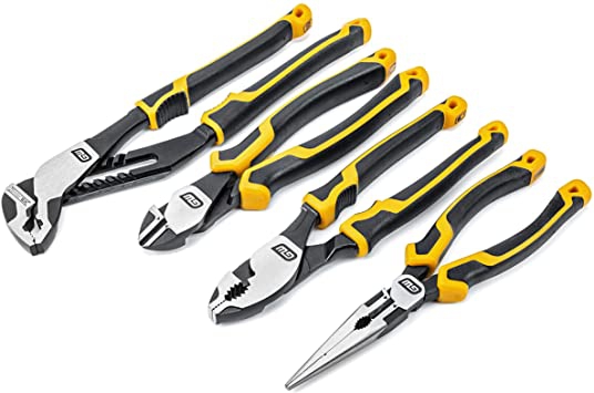 LLAVE DE ENGRANAJE GEARWRENCH 82203C 4 PIEZAS PITBULL 82203C JUEGO DE ALICATES DE DOBLE MATERIAL  image number null