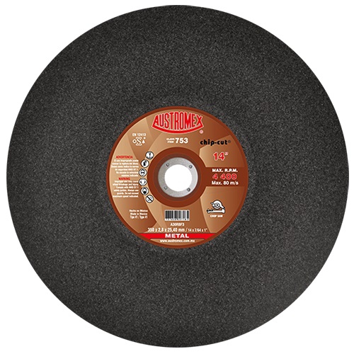 Disco de Corte Austromex 753 Oxido de Aluminio de 14 X 764 X 1 In  image number null