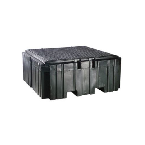PALETA DE CONTENCION NEW PIG PAK735BKWD PDERRAMES DE LDPE NEGRO CDRENAJE  image number null