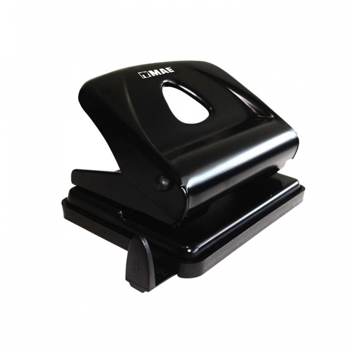 PERFORADORA MAE PM2M DE METAL NEGRO C2 ORIFICIOS CAP 25 HOJAS  image number null