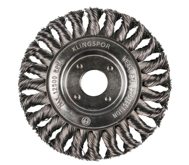 Rueda de Alambre Klingspor de Acero de 6 X 12  58 In Serie Kww Tipo Crimp  image number null