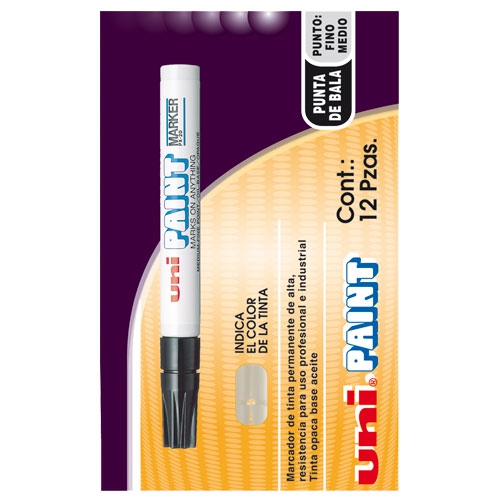 Marcador Unipaint M17107719388 Tinta Blanco Punto Mediano Pieza  image number null