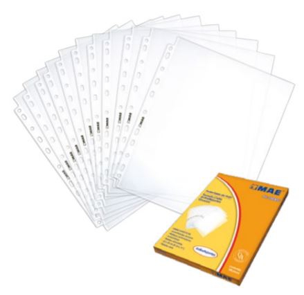 PROTECTORES MAE PH100AG DE HOJAS GRUESOS ANTIRREFLEJANTES CAJA CON 100 PZAS  image number null