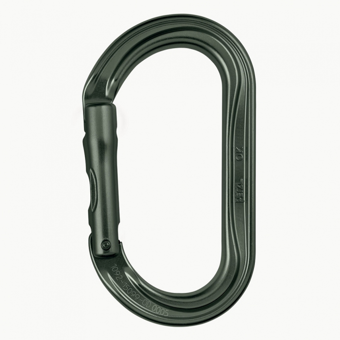 Mosqueton Petzl Ok de Aluminio Verde sin Sistema de Bloqueo  image number null