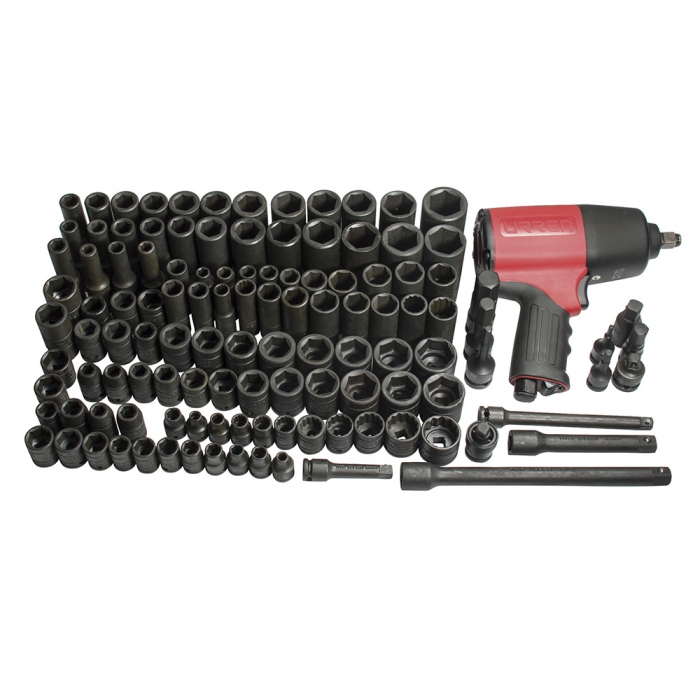 JUEGO URREA 98152 INDUSTRIAL DE IMPACTO 120 PIEZAS SIN GABINETE  image number null