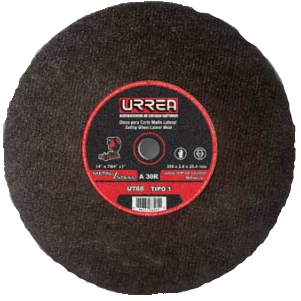 DISCO URREA U758 ABRASIVO TIPO 1 PARA METAL 14 X 764 IN USO PESADO  image number null