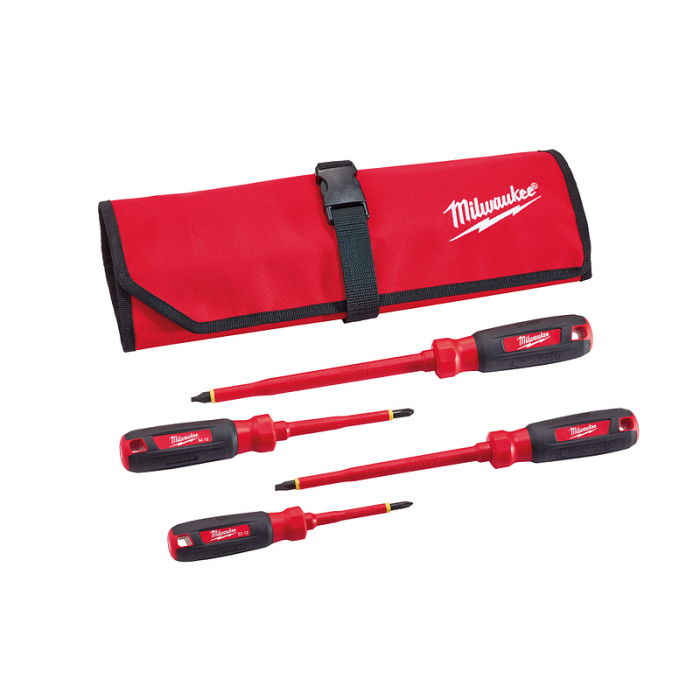 DESARMADORES MILWAUKEE 48222204 INSULADOS 1000V 4 PIEZAS  image number null