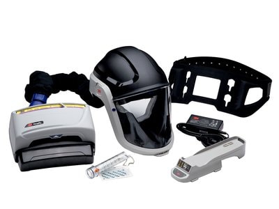 KIT DE RESPIRADOR (PAPR) 3M TR600HIK A BATERIA PINDUSTRIA PESADA  image number null