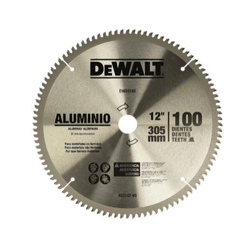 DISCO SIERRA DEWALT DWA03240 12 IN X 100 DIENTES FLECHA 30 MM CADAPTADORES  image number null