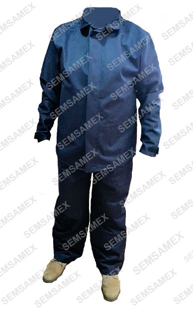 Camisola de Tela Inherente Azul Marino SCinta Reflejante Ignfuga Cerrado de Frente y Puno CBroche O Contactel T48  image number null