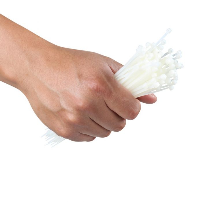 CINCHO MIKELS CDP10046X300B DE PLASTICO BLANCO 4.6 X 300 MM C100 PZAS  image number null