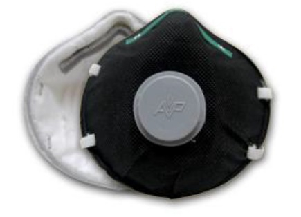 Respirador Desechable Ap Mascarillas Negro CValvula Exhalacion P95 contra Humos Neblinas y Particulas CAceite  image number null