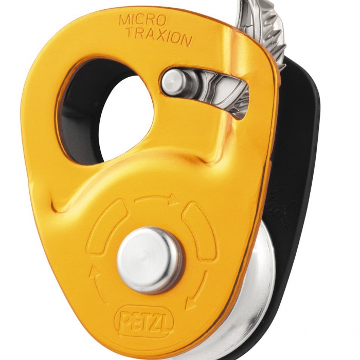 POLEA PETZL MICRO TRAXION DE ALUMINIO PCUERDA DE 811 MM  image number null