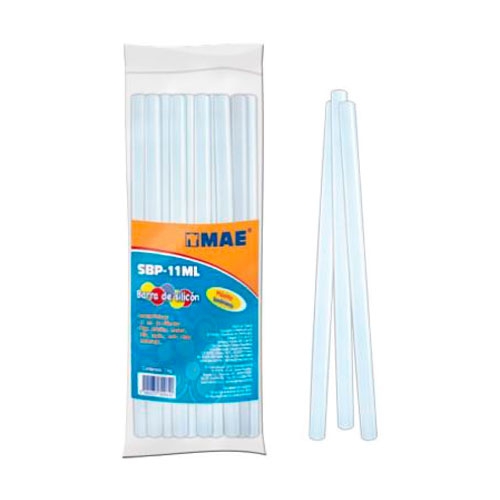 BARRA DE SILICON MAE SBP11ML PREMIUM TRANSPARENTE DE 11 MM DE DIAMETRO BOLSA DE 1 KG  image number null