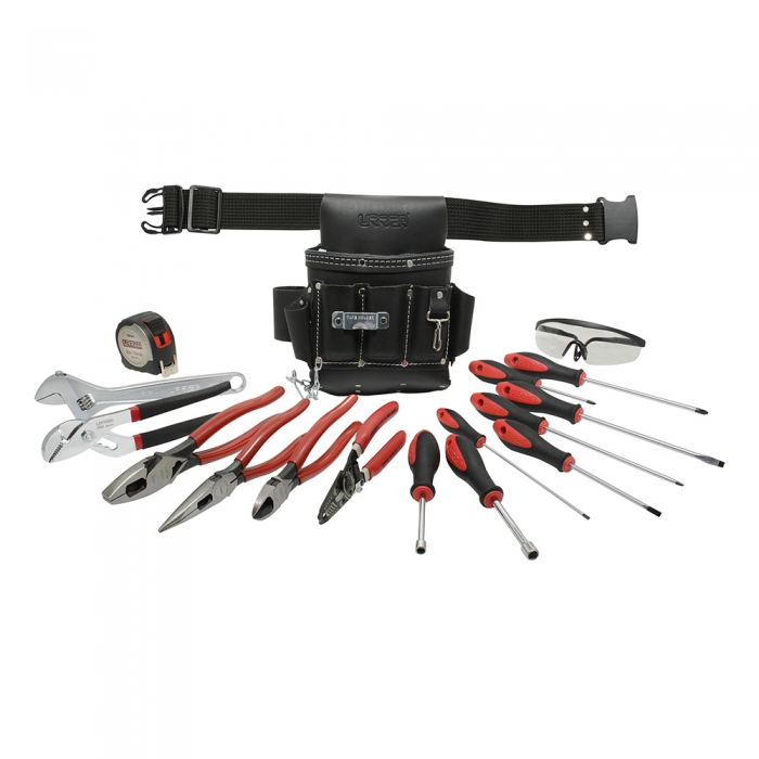 JUEGO URREA JE17 PARA ELECTRICISTA EN PORTAHERRAMIENTAS 17 PIEZAS  image number null